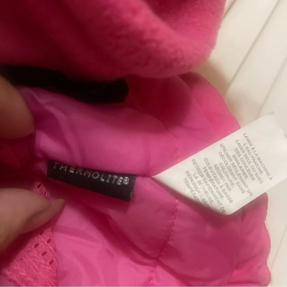 The Children's Place Pink and Cream winter snow 3 in 1 jacket